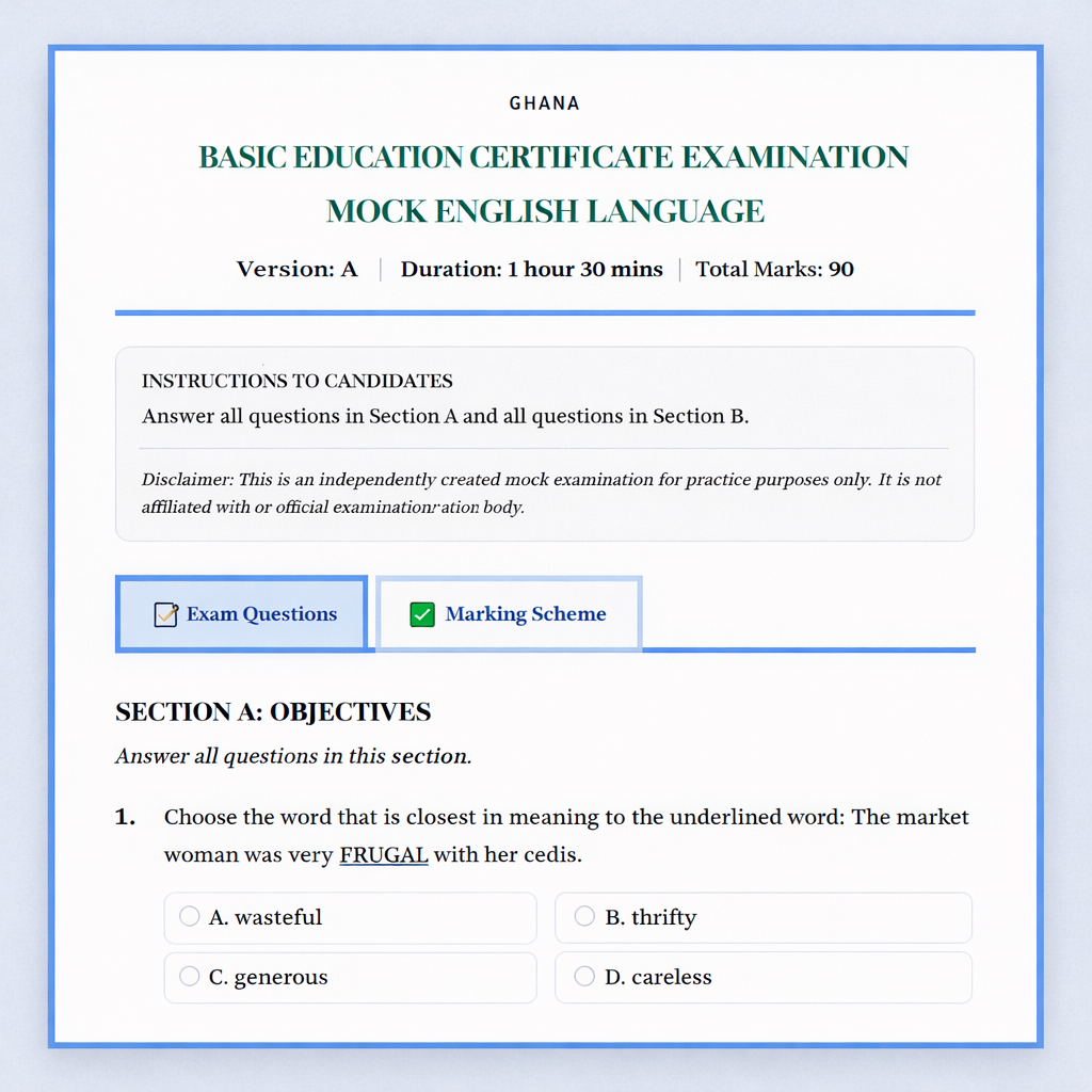 Mock Exam Preview